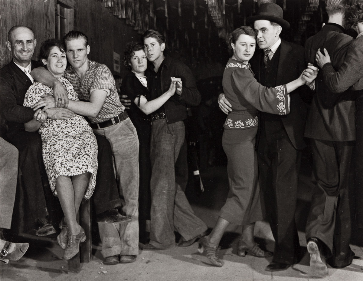 MARGARET BOURKE-WHITE (1904-1971) Taxi dancers, Fort Peck, Montana.